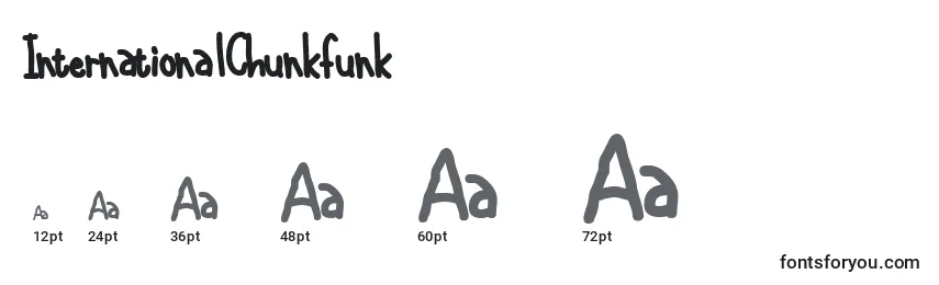 Размеры шрифта InternationalChunkfunk