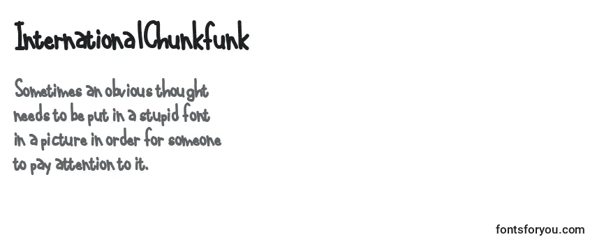 Обзор шрифта InternationalChunkfunk