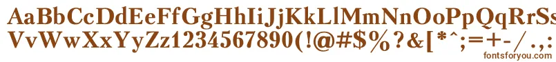 KudriashovBold Font – Brown Fonts on White Background