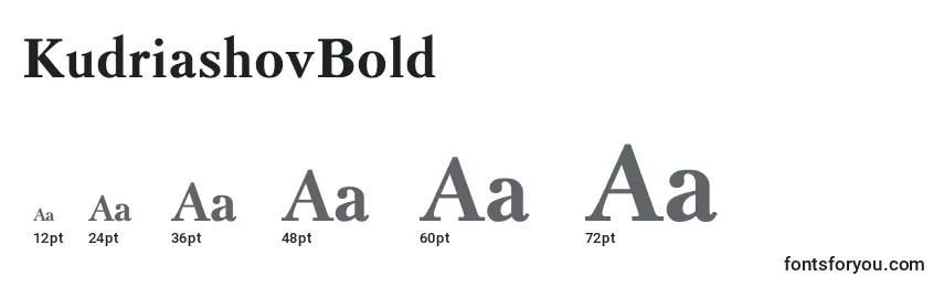 KudriashovBold Font Sizes