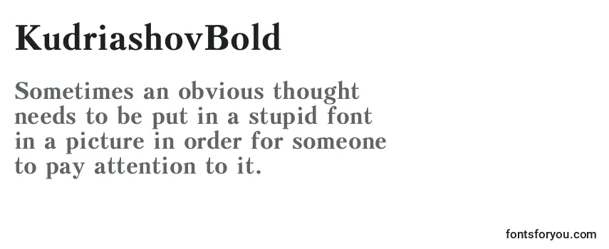 KudriashovBold Font