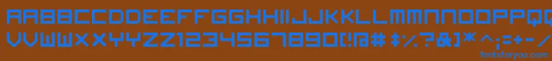ImagineFont Font – Blue Fonts on Brown Background