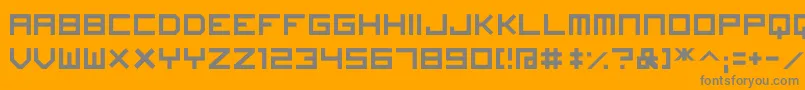ImagineFont Font – Gray Fonts on Orange Background