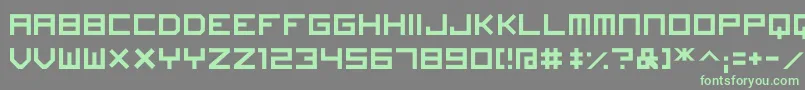 ImagineFont-Schriftart – Grüne Schriften auf grauem Hintergrund