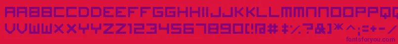ImagineFont Font – Purple Fonts on Red Background