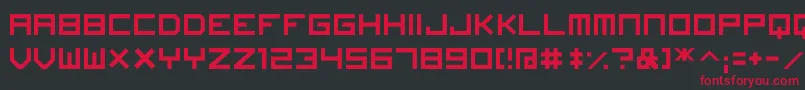 Шрифт ImagineFont – красные шрифты на чёрном фоне