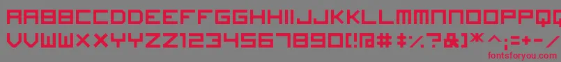 ImagineFont Font – Red Fonts on Gray Background
