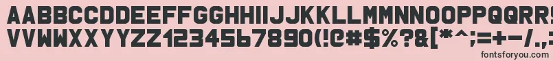 Msu1 Font – Black Fonts on Pink Background