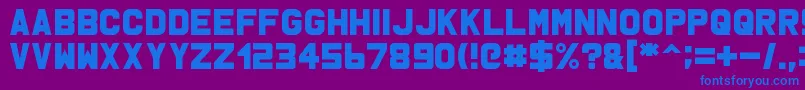 Msu1 Font – Blue Fonts on Purple Background