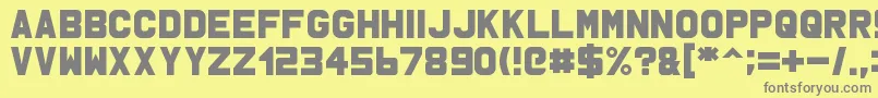 Msu1 Font – Gray Fonts on Yellow Background