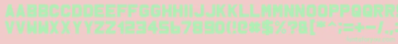 Msu1 Font – Green Fonts on Pink Background