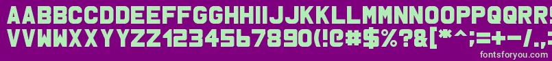 Msu1 Font – Green Fonts on Purple Background