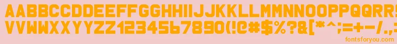 Msu1 Font – Orange Fonts on Pink Background