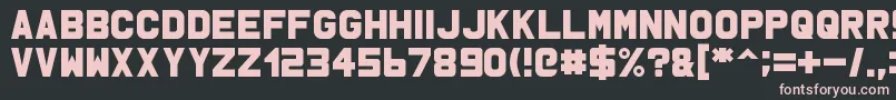 Msu1 Font – Pink Fonts on Black Background