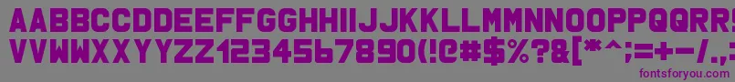 Msu1 Font – Purple Fonts on Gray Background