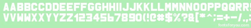 Msu1 Font – White Fonts on Green Background