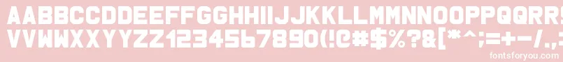 Msu1 Font – White Fonts on Pink Background