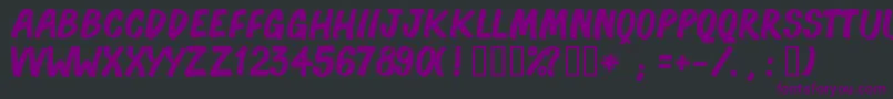 Fonte BonocСѓ – fontes roxas em um fundo preto