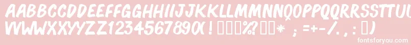fuente BonocСѓ – Fuentes Blancas Sobre Fondo Rosa