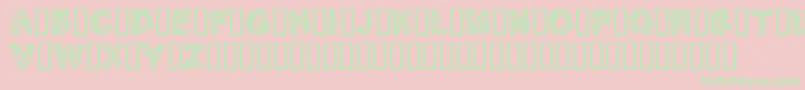 Longmuire Font – Green Fonts on Pink Background