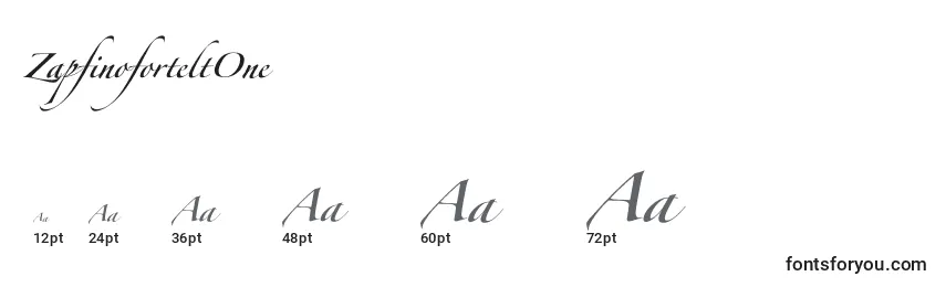 Размеры шрифта ZapfinoforteltOne