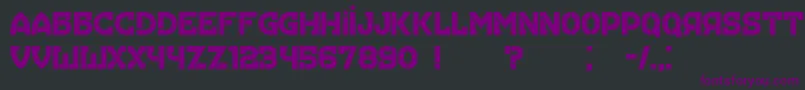 Hungaria Font – Purple Fonts on Black Background