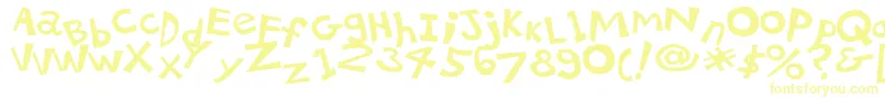 Шрифт 21kbsalu1 – жёлтые шрифты