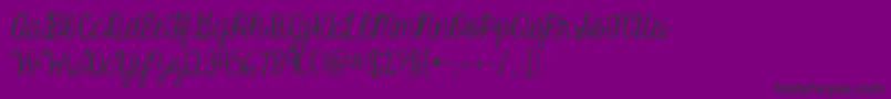 Kgeyeswideopen Font – Black Fonts on Purple Background
