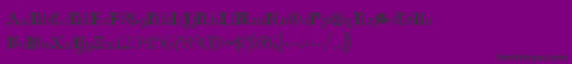 Hilds Font – Black Fonts on Purple Background