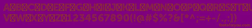 ZimbraBold Font – Brown Fonts on Purple Background