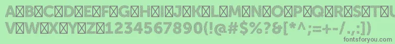 ZimbraBold Font – Gray Fonts on Green Background