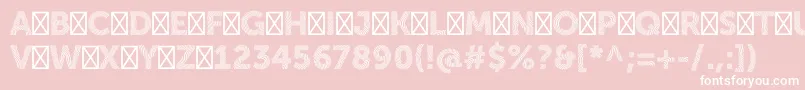 ZimbraBold Font – White Fonts on Pink Background