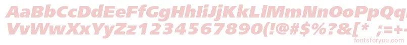 FreesetblackcItalic Font – Pink Fonts on White Background