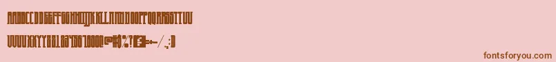 Goldminer Font – Brown Fonts on Pink Background