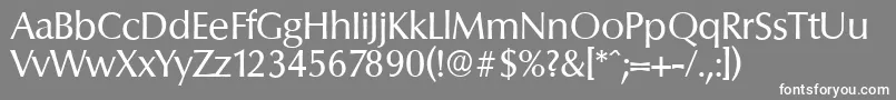 ColumbiaserialRegular Font – White Fonts on Gray Background