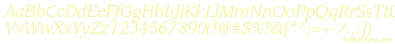 LeawoodstdBookitalic Font – Yellow Fonts