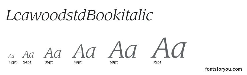LeawoodstdBookitalic Font Sizes