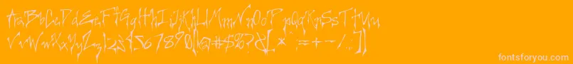 Шрифт Creerg ffy – розовые шрифты на оранжевом фоне