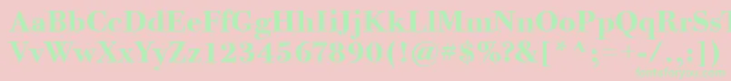 BodoniTwelveItcTtBoldフォントについての詳細 フォントBodoniTwelveItcTtBold – ピンクの背景に緑の文字