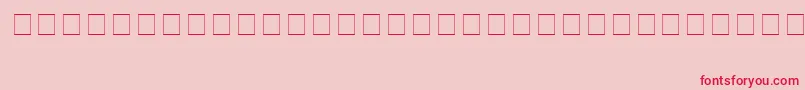 Fonte Ac3Iloveyou – fontes vermelhas em um fundo rosa