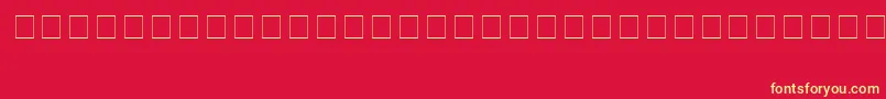 Ac3Iloveyou Font – Yellow Fonts on Red Background