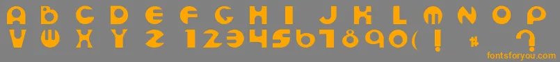 More about Espheres Font Espheres Font – Orange Fonts on Gray Background