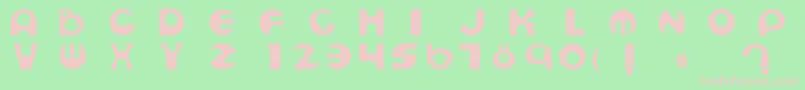 Espheres Font – Pink Fonts on Green Background