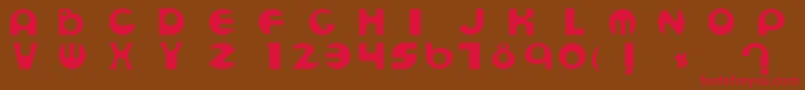 Espheres Font – Red Fonts on Brown Background
