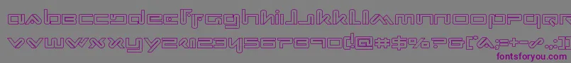 Xephyrout Font – Purple Fonts on Gray Background