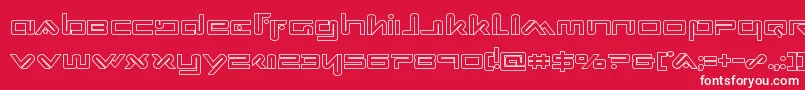 Xephyrout Font – White Fonts on Red Background