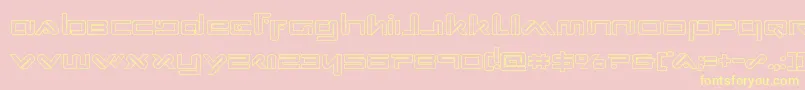 Xephyrout Font – Yellow Fonts on Pink Background