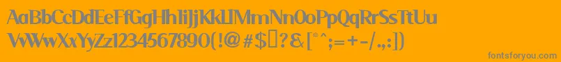 Serim Font – Gray Fonts on Orange Background