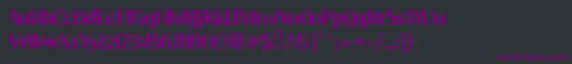 Serim Font – Purple Fonts on Black Background