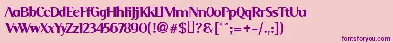 Serim Font – Purple Fonts on Pink Background